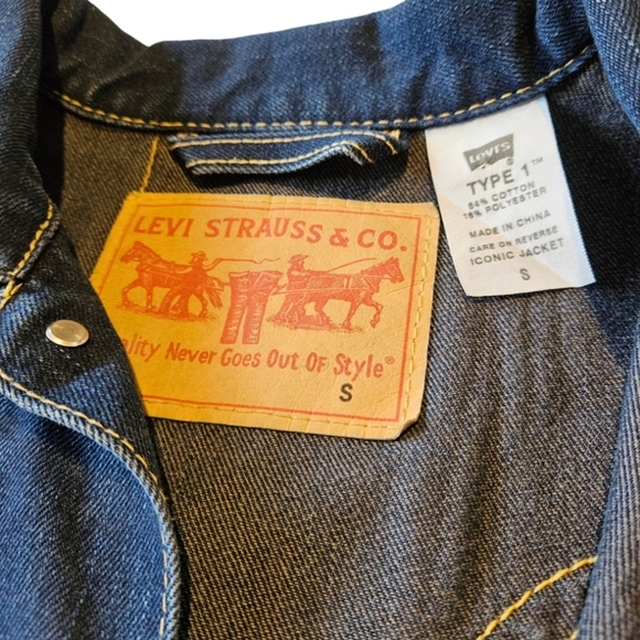 Levi's Vintage Type 1 Iconic Jean Jacket, Medium Wash, Small NWOT - Picture 6 of 13